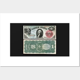 1869 $1 Dollar United States Note Posters and Art